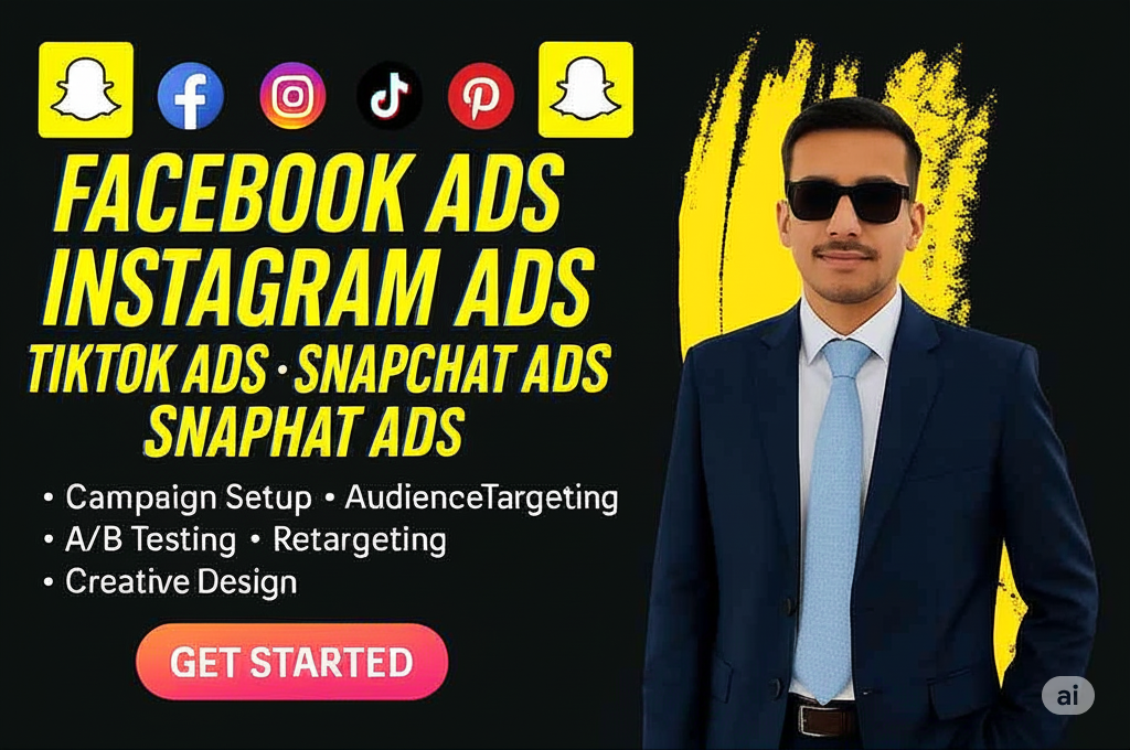 Run & Manage Facebook, Instagram, TikTok, Google, Pinterest, Snapchat ads campaign for sales, scaling, leads & etc more