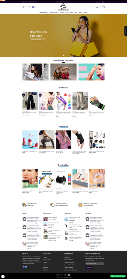 Website erstellen, Store-Design, Automatisierter Dropshipping-Store, E-Commerce-Store, One-Product-Store, Vorgefertigter Store